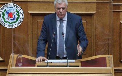 Στην Βουλή οι ενέργειες της ΠΟΜΕΝΣ για την μισθολογική προαγωγή των Αξιωματικών προέλευσης ΕΠΥ. (Βουλευτής Ελληνικής Λύσης Αντ.Μυλωνάκης