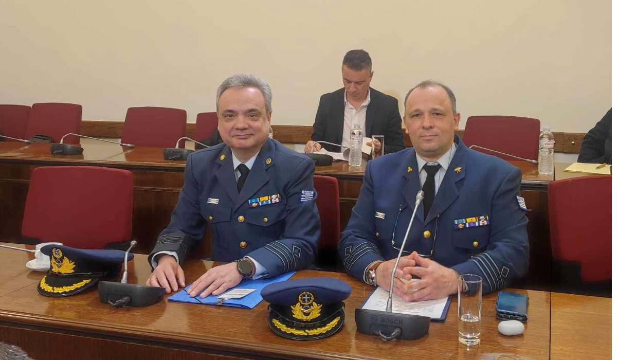 Ο Πρόεδρος της ΠΟΜΕΝΣ Δημήτριος Ρώτας και ο Αντιπρόεδρος Βασίλης Λάμπρου στην ΒτΕ (19-03-2024).